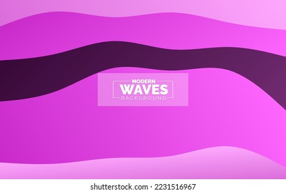 Abstract Waves background. Dynamic shapes composition