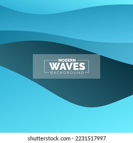 Abstract Waves background. Dynamic shapes composition