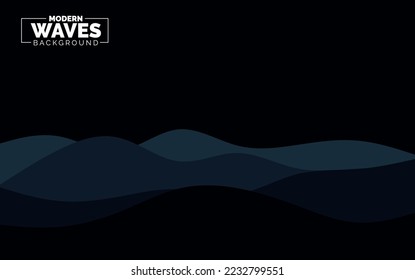 Abstract Waves background. Dynamic shapes composition
