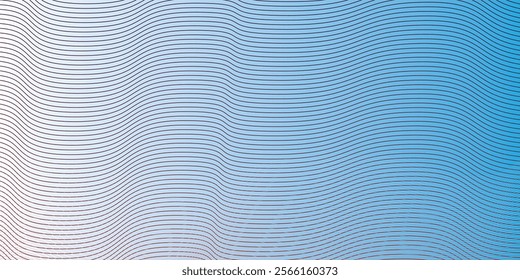 Abstract waves background, minimal waves design concept, Sea waves layered vector background illustration