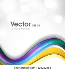 Abstract waves background in multicolor, can be use for flyers and corporate presentations. EPS 10.