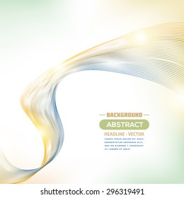 Abstract Waves Background Vector Design