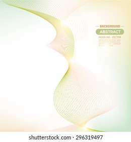 Abstract Waves Background Vector Design