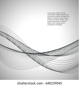 Abstract wave's background. Vector design illustration