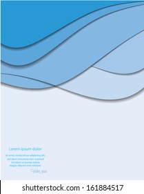 Abstract waves background . Vector eps10. 