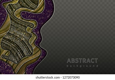 Abstract waves background. Vector geometric illustration. Graphic design element.