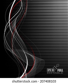 Abstract waves background - vector illustration