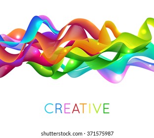 Abstract waves background. Vector illustration