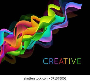 Abstract waves background. Vector illustration
