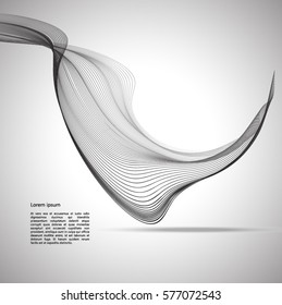 Abstract wave's background. Vector illustration