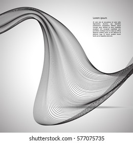 Abstract waves background. Vector  illustration.