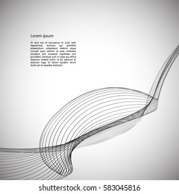 Abstract wave's background. Vector illustration