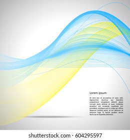 Abstract wave's background. Vector illustration