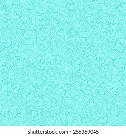 Abstract waves background, vintage hand drawn pattern, wavy background, old paper grunge texture.