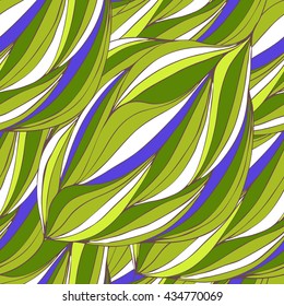 Abstract waves background, vintage hand drawn pattern, wavy background. Colorful waves backdrop. Seamless pattern