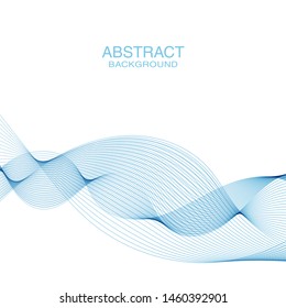 Abstract waves background, waved lines for brochure, website, flyer design. Transparent lines