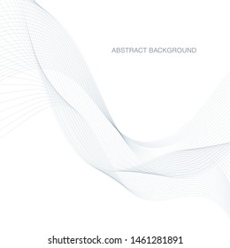 Abstract waves background, waved lines for brochure, website, flyer design. Transparent lines
