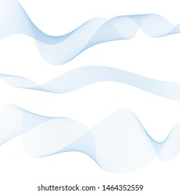 Abstract waves background, waved lines for brochure, website, flyer design. Transparent lines