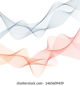 Abstract waves background, waved lines for brochure, website, flyer design. Transparent lines