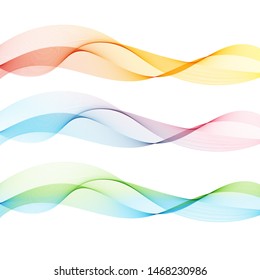 Abstract waves background, waved lines for brochure, website, flyer design. Transparent lines