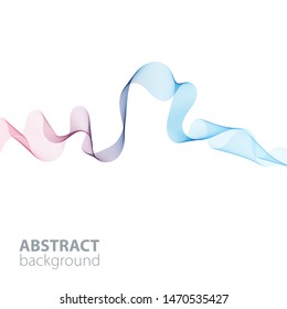 Abstract waves background, waved lines for brochure, website, flyer design. Transparent lines