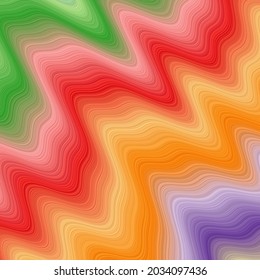 Pancarta de las olas abstractas. Fondo asombroso en colores multicolores. Se puede usar como cubierta, volante, banner, fondo. Vector EPS10.