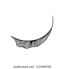 Resumen de las olas, decoración de arte en blanco y negro para el diseño de papel pintado y de arte en la pared. Uso para corte por láser. Objeto moderno de dibujo de contorno.