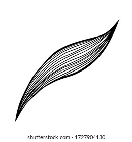 Resumen de las olas, decoración de arte en blanco y negro para el diseño de papel pintado y de arte en la pared. Uso para corte por láser. Objeto moderno de dibujo de contorno.