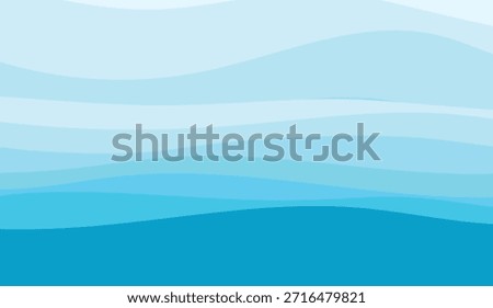 Abstract Waves Blue, curved shapes, serene visual, ideal for backgrounds, promoting calmness, evokes ocean vibes, and adds a touch of abstract artistry