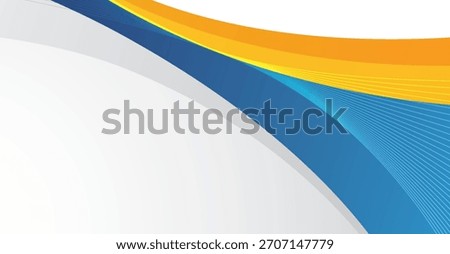Abstract Waves: Blue, Yellow, Curved Shapes, Dynamic Lines for Backgrounds, Presentations, and Marketing Material 163 characters