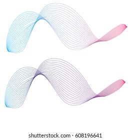 Abstract waves in colors. Abstract geometric texture. Vector banner background for web design wedding card and love.
