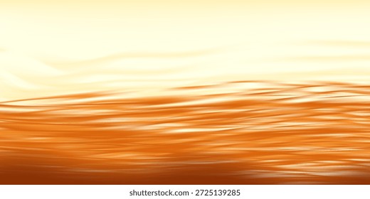 Las olas Abstractas cubren. Fondo Horizontal con curvas en colores amarillo naranja marrón.