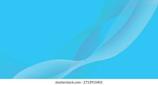 Ondas Abstractas para el diseño. Fondo de arte de línea con estilo. Ilustración vectorial. Ondas con líneas creadas con la herramienta de mezcla. Líneas onduladas curvas, líneas suaves.