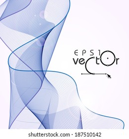 Abstract Waves Design. Vector Illustration. Eps 10.