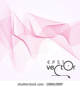 Abstract Waves Design. Vector Illustration. Eps 10.