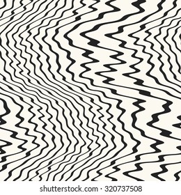 Abstract waves in different directions. Seamless pattern.