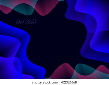 Abstract waves elements darks Background 
