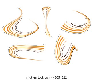 Abstract waves - elements for design. Vector illustration