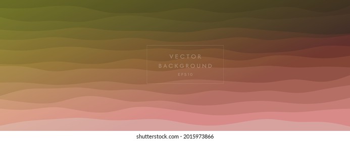 abstract waves fluid shape levels background bright color gradient. Trendy template for brochure business card landing page website. vector illustration eps 10
