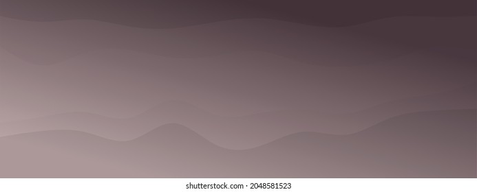 abstract waves fluid shape levels background dark natural pale colors gradient. Trendy template for brochure business card landing page website. vector illustration eps10