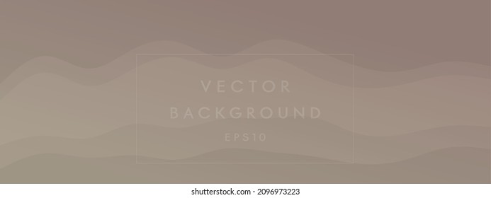 abstract waves fluid shape levels background dark natural pale colors gradient. Trendy template for brochure business card landing page website. vector illustration eps10