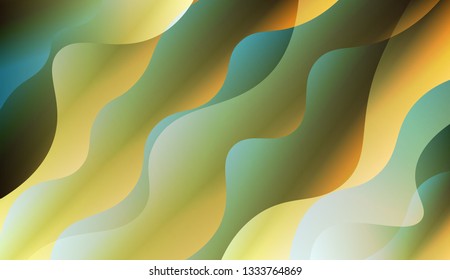 Abstract Waves. Futuristic Technology Style Background. Design For Cover Page, Poster, Banner Of Websites. Vector Illustration with Color Gradient.