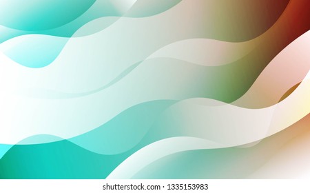 Abstract Waves. Futuristic Technology Style Background. For Cover Page, Landing Page, Banner. Vector Illustration.