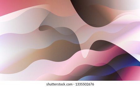 Abstract Waves. Futuristic Technology Style Background. Design For Cover Page, Poster, Banner Of Websites. Vector Illustration with Color Gradient.