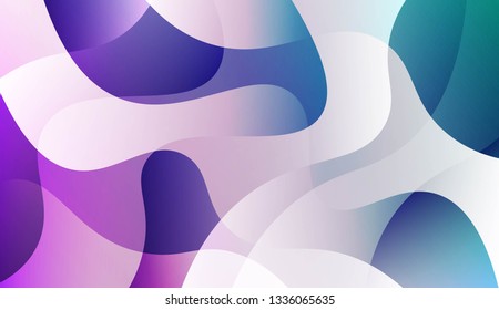 Abstract Waves. Futuristic Technology Style Background. For Cover Page, Landing Page, Banner. Vector Illustration.