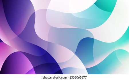 Abstract Waves. Futuristic Technology Style Background. For Cover Page, Landing Page, Banner. Vector Illustration.