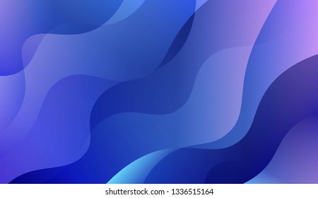 Abstract Waves. Futuristic Technology Style Background. For Elegant Pattern Cover Book. Vector Illustration with Color Gradient.