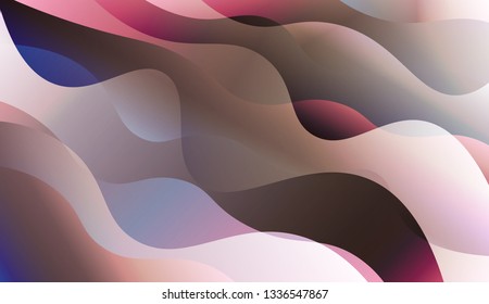 Abstract Waves. Futuristic Technology Style Background. Design For Cover Page, Poster, Banner Of Websites. Vector Illustration with Color Gradient.