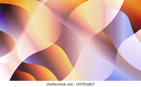 Abstract Waves. Futuristic Technology Style Background. Design For Cover Page, Poster, Banner Of Websites. Vector Illustration with Color Gradient.