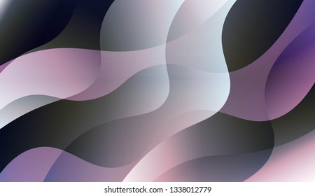 Abstract Waves. Futuristic Technology Style Background. For Elegant Pattern Cover Book. Vector Illustration with Color Gradient.